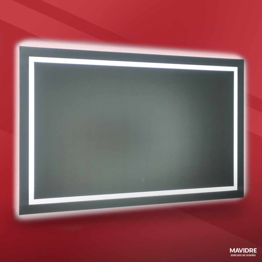 Espejo retroiluminado franja perimetral - MAVIDRE