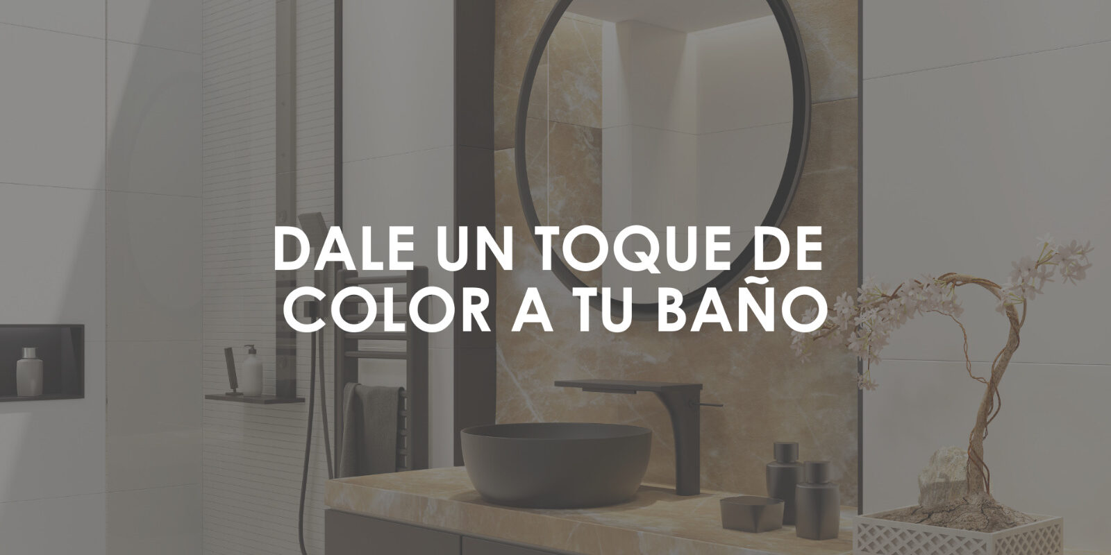dale un toque de color a tu baño