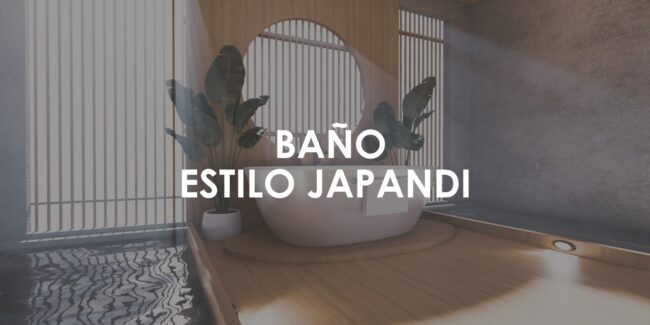 baño estilo japandi